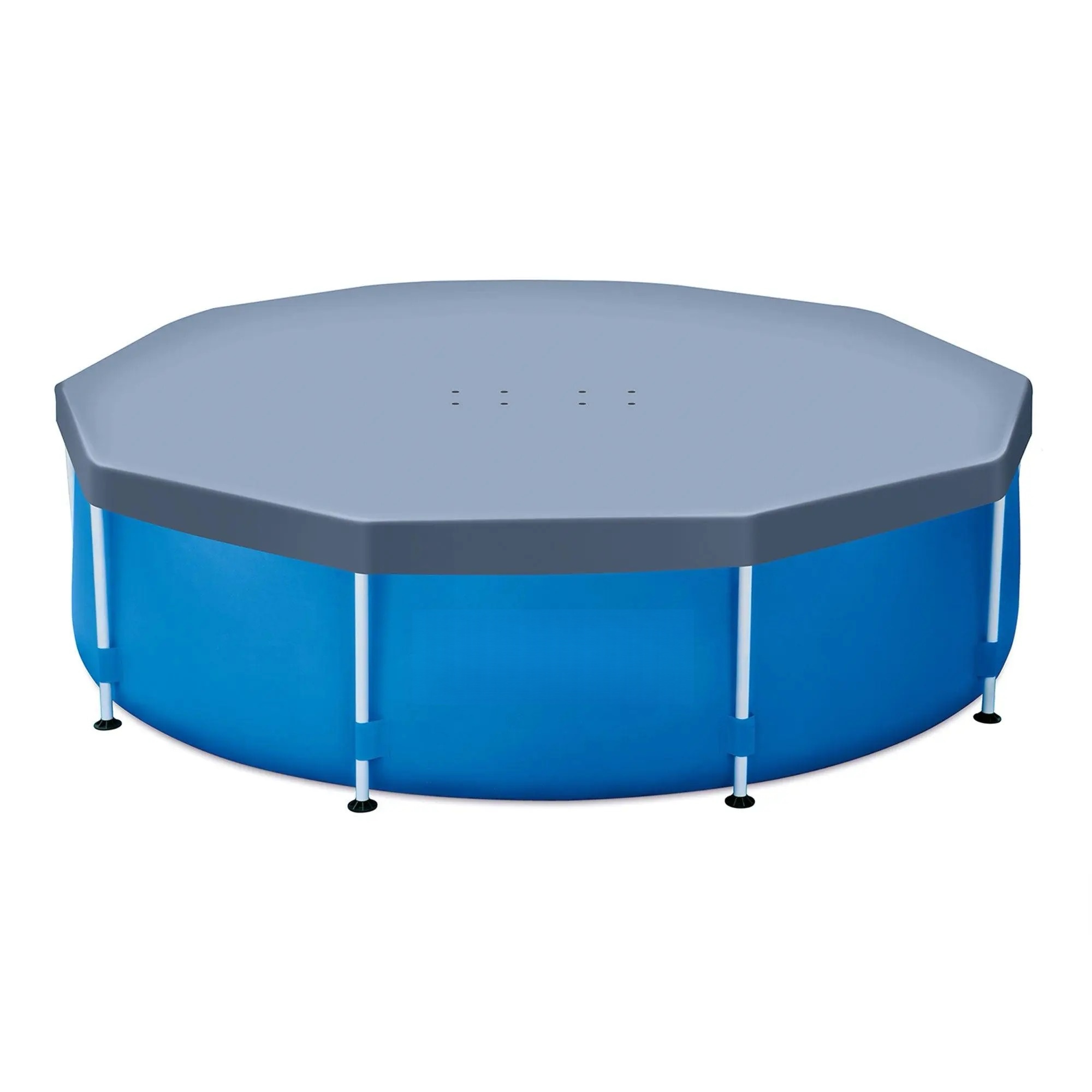 Durable Round Above Ground Swimming Pool Cover with Drain Holes